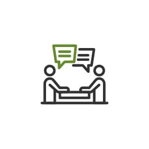 Two Individuals Talking Representing a Job Interview