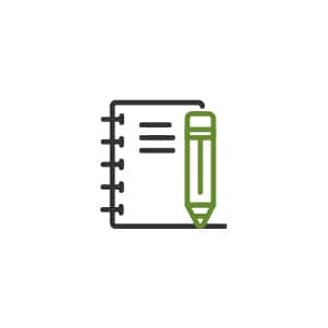 Book and Pencil Representing Strategy and Planning